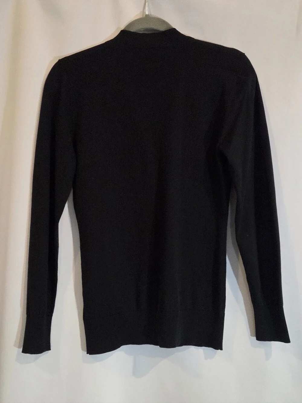 Tory Burch Black Cardigan with Gold Logo Buttons
